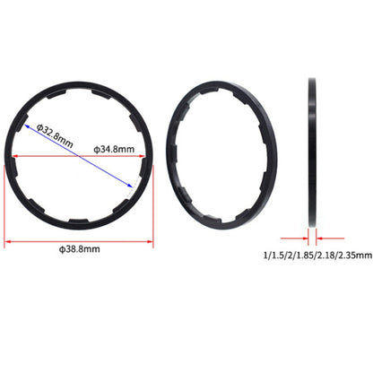 Bicycle Hub Freehub Slotted Flywheel Gasket, 1mm, 1.5mm, 2mm, 1.85mm, 2.18mm, 2.35mm