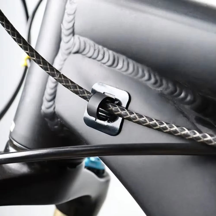 50pcs Bicycle Brake Gearshift Cable Tube Fixing Plastic C-shaped Buckle