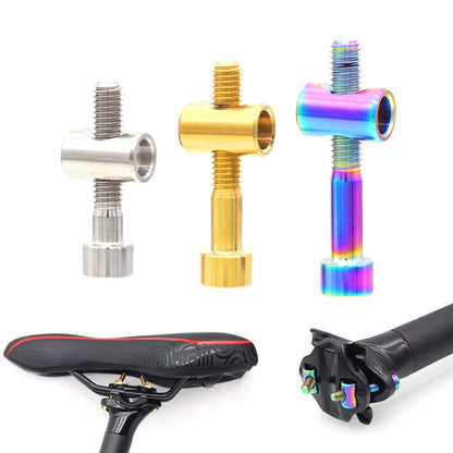 Bicycle Titanium Alloy Seat Post Locking Screws, M6x30 Colorful, M6x30 Gold, M6x30 Titanium, M6x35 Colorful, M6x35 Gold, M6x35 Titanium, M6x40 Colorful, M6x40 Gold, M6x40 Titanium
