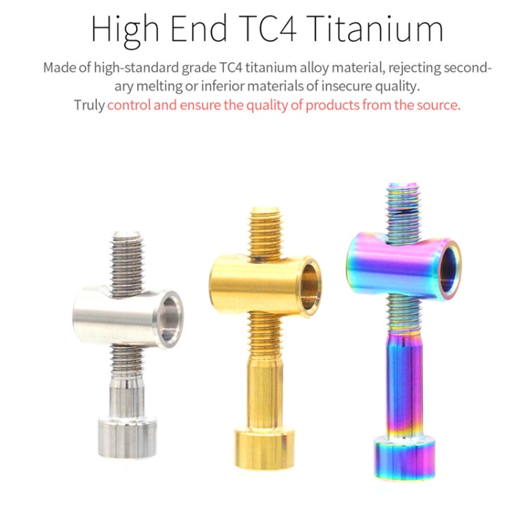 Bicycle Titanium Alloy Seat Post Locking Screws, M6x30 Colorful, M6x30 Gold, M6x30 Titanium, M6x35 Colorful, M6x35 Gold, M6x35 Titanium, M6x40 Colorful, M6x40 Gold, M6x40 Titanium