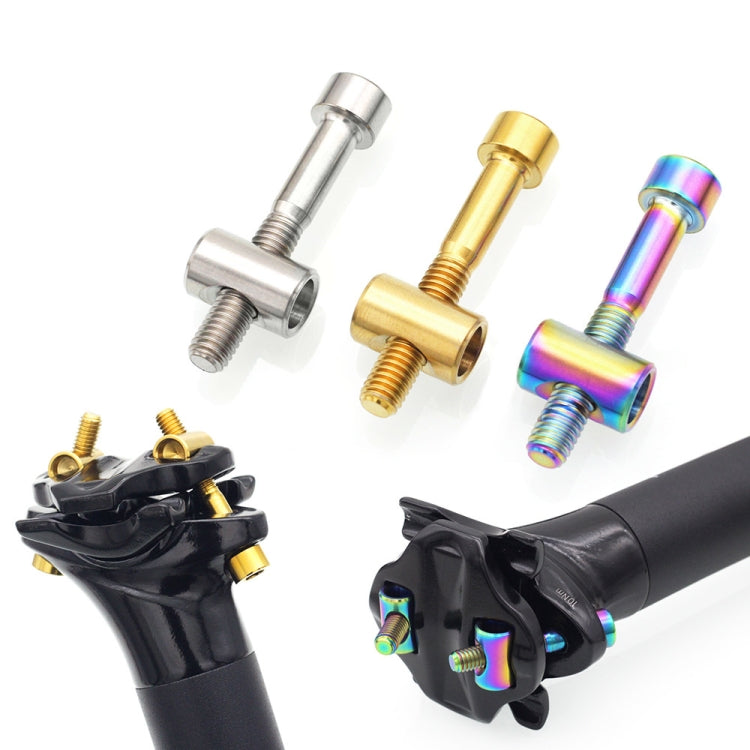 Bicycle Titanium Alloy Seat Post Locking Screws, M6x30 Colorful, M6x30 Gold, M6x30 Titanium, M6x35 Colorful, M6x35 Gold, M6x35 Titanium, M6x40 Colorful, M6x40 Gold, M6x40 Titanium