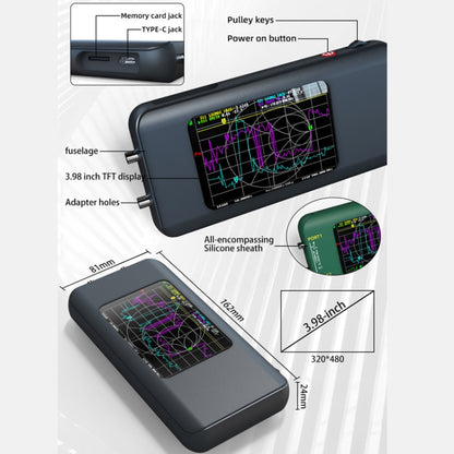 Handheld Vector Network Analyser Colorful Screen Network Tester, P5