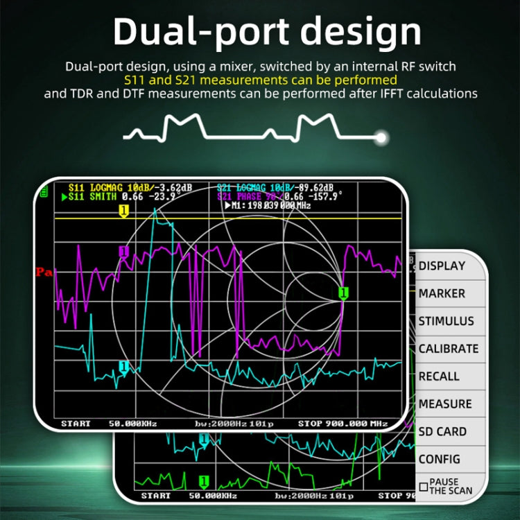 Handheld Vector Network Analyser Colorful Screen Network Tester, P5