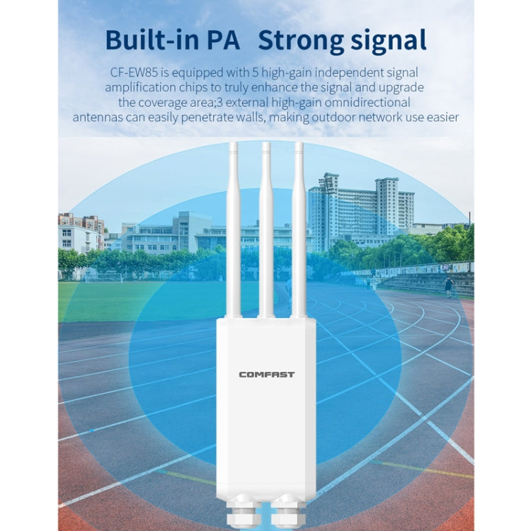 COMFAST CF-EW85 1300Mbps 2.4G/5.8G Gigabit Wireless AP Signal Amplifier Supports DC/POE Power Supply, US Plug, EU Plug, UK Plug, AU Plug