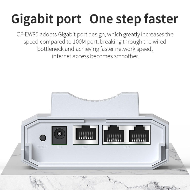 COMFAST CF-EW85 1300Mbps 2.4G/5.8G Gigabit Wireless AP Signal Amplifier Supports DC/POE Power Supply, US Plug, EU Plug, UK Plug, AU Plug