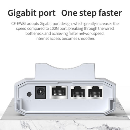 COMFAST CF-EW85 1300Mbps 2.4G/5.8G Gigabit Wireless AP Signal Amplifier Supports DC/POE Power Supply, US Plug, EU Plug, UK Plug, AU Plug