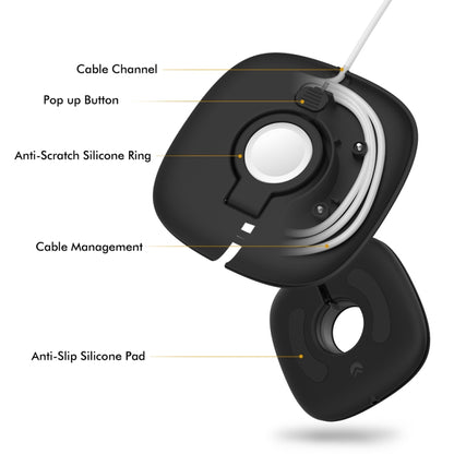 For Apple Watch AhaStyle PT126 Storage Folding Stand Plastic Charging Holder
