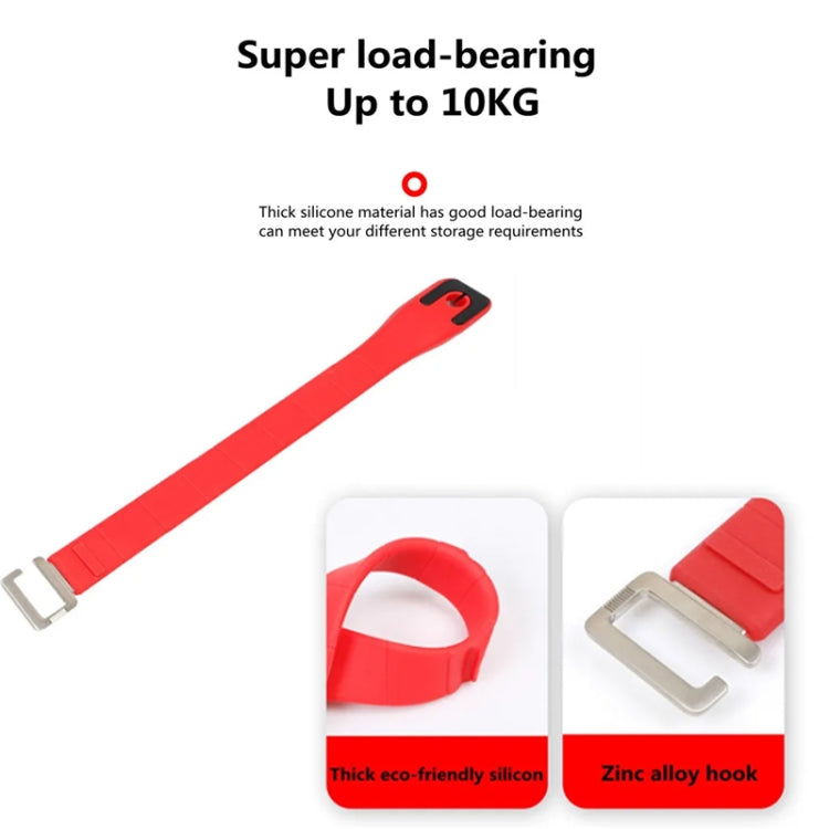 Adjustable Silicone Car Seat Back Storage Hook