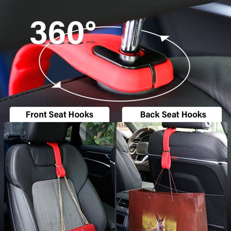 Adjustable Silicone Car Seat Back Storage Hook