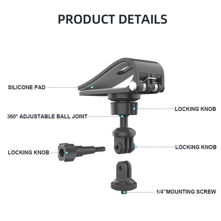 Car Sun Visor Bracket Panoramic Sports Camera Vehicle Mount Base, Camera Mount