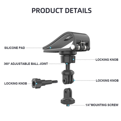 Car Sun Visor Bracket Panoramic Sports Camera Vehicle Mount Base, Camera Mount