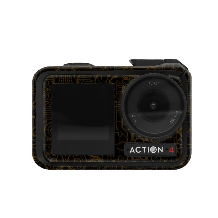 For DJI Action 4 Motion Camera Stickers All Inclusive Photo Frame Color Changing Stickers Accessories, AC4-01, AC4-08 Circuit White, AC4-09 Circuit Black, AC4-10 Circuit Dark Gold, AC4-11 Circuit Red, AC4-12 Circuit Blue, AC4-13 Snake Scale Black...