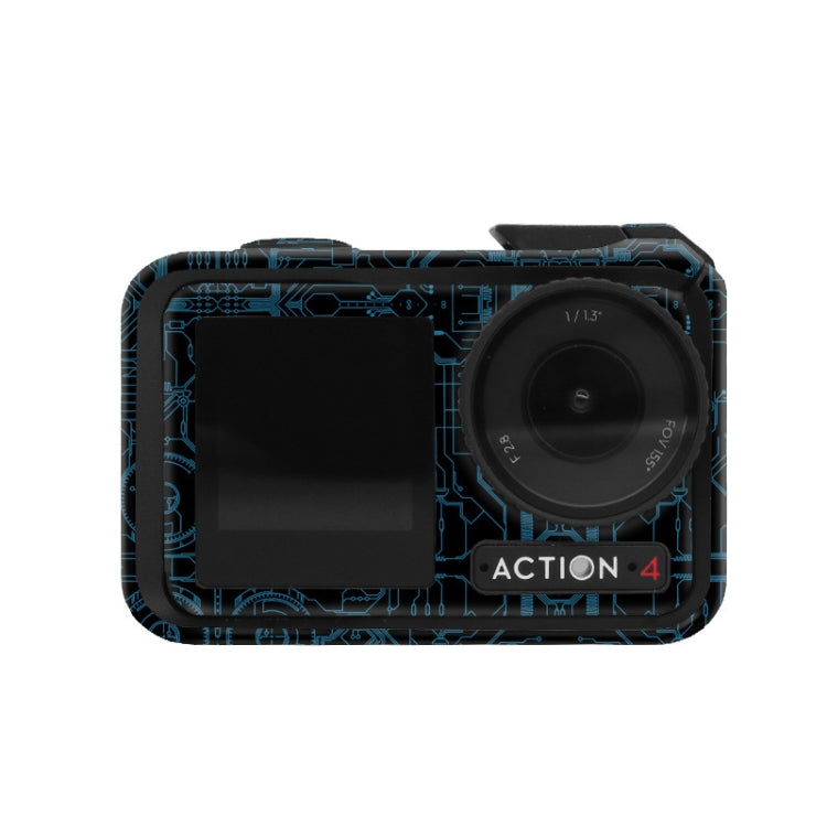 For DJI Action 4 Motion Camera Stickers All Inclusive Photo Frame Color Changing Stickers Accessories, AC4-01, AC4-08 Circuit White, AC4-09 Circuit Black, AC4-10 Circuit Dark Gold, AC4-11 Circuit Red, AC4-12 Circuit Blue, AC4-13 Snake Scale Black...