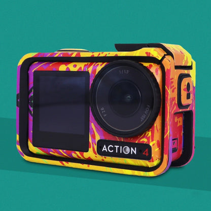 For DJI Action 4 Motion Camera Stickers All Inclusive Photo Frame Color Changing Stickers Accessories, AC4-01, AC4-08 Circuit White, AC4-09 Circuit Black, AC4-10 Circuit Dark Gold, AC4-11 Circuit Red, AC4-12 Circuit Blue, AC4-13 Snake Scale Black...
