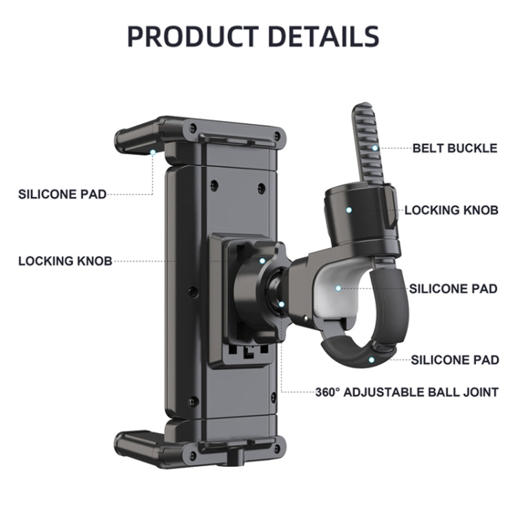 Engineering Truck Off-Road Vehicle Handrail Folding Screen Cell Phone Tablet Universal Bracket