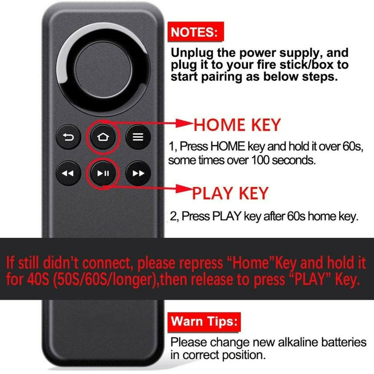 CV98LM Bluetooth Remote Control For Amazon Fire TV Stick / Fire TV Box, For Amazon Fire TV CV98LM