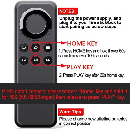 CV98LM Bluetooth Remote Control For Amazon Fire TV Stick / Fire TV Box, For Amazon Fire TV CV98LM