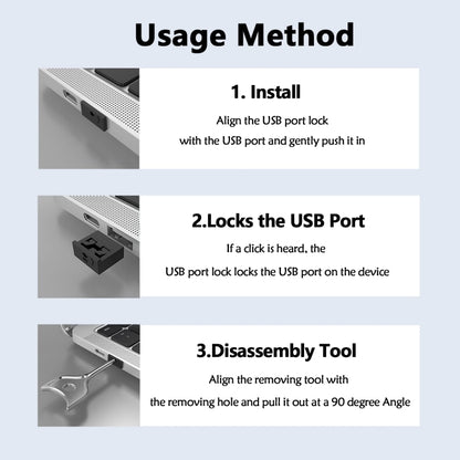 Computer USB 2.0/3.0 Sealing Lock Removable Dust Plug, Black 2 Plug+1 Key, White 2 Plug+1 Key, Red 2 Plug+1 Key, Yellow 2 Plug+1 Key, Blue 2 Plug+1 Key, Green 2 Plug+1 Key, Gray 2 Plug+1 Key, Dark Green 2 Plug+1 Key, Dark Blue 2 Plug+1 Key