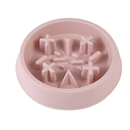 Cats And Dogs Anti Choking Slow Eating Bowl Pet Anti Spill Feeding Tool