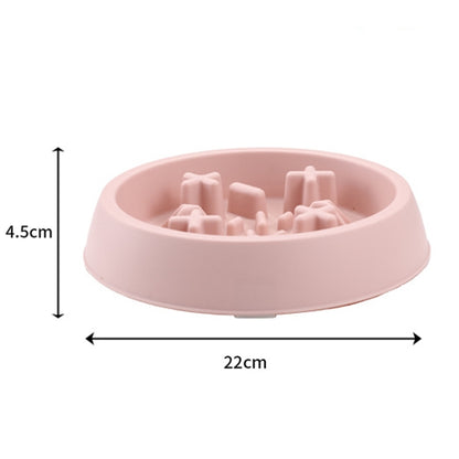Cats And Dogs Anti Choking Slow Eating Bowl Pet Anti Spill Feeding Tool