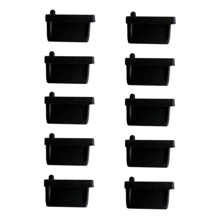 10pcs /Set USB 2.0 Female Port Dust Plug Charging Port Silicone Cover, Black, White, Red, Transparent, Yellow, Blue