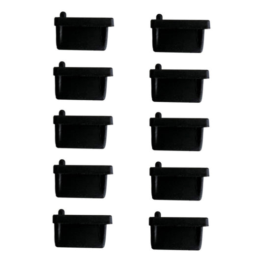 10pcs /Set USB 2.0 Female Port Dust Plug Charging Port Silicone Cover, Black, White, Red, Transparent, Yellow, Blue