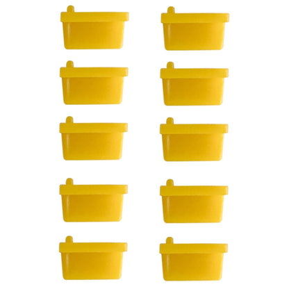 10pcs /Set USB 2.0 Female Port Dust Plug Charging Port Silicone Cover, Black, White, Red, Transparent, Yellow, Blue