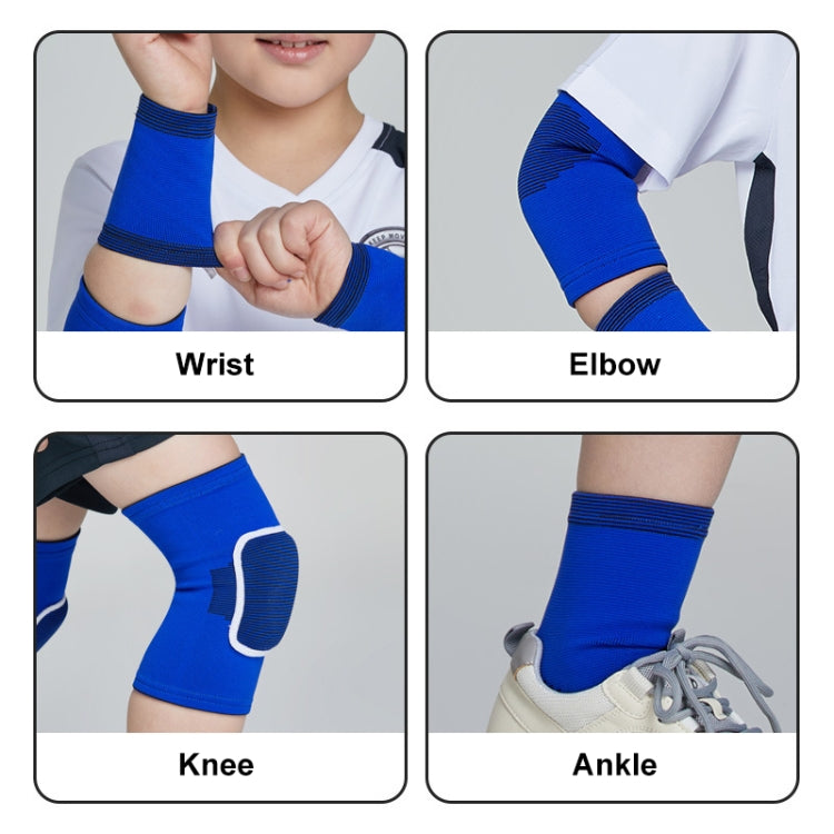 Sponge Children Football Protective Gear Outdoor Sports Equipment, Blue Knee Pads, Black Knee Pads, Blue 4 In 1, Black 4 In 1, Blue 6 In 1, Black 6 In 1, Blue 8 In 1, Black 8 In 1