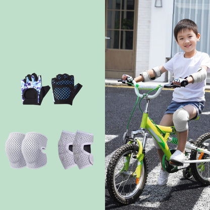Nailekesi Kids Outdoor Sports Equipment Anti-fall Protective Gear, Pink 4 In 1, Gray Purple 6 In 1, Black 6 In 1, Pink 6 In 1, Gray Purple Knee Pads, Black Knee Pads, Pink Knee Pads