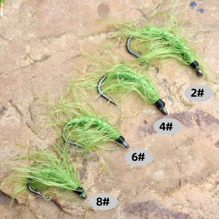 Imitation Aquatic Grass Fishing Hooks Grass Hooks, Single Hook, 4pcs /Box Hooks, 3pcs /Set Cordset