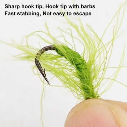 Imitation Aquatic Grass Fishing Hooks Grass Hooks, Single Hook, 4pcs /Box Hooks, 3pcs /Set Cordset