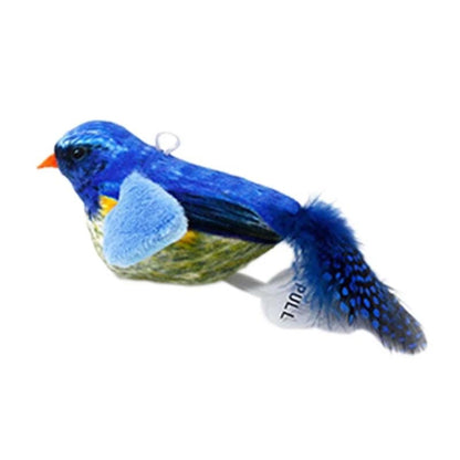 Pets Self-Exciting Simulation Hanging Sounding Plush Toys, Gray Orange, Blue, Green, Colorful, Black White, Red
