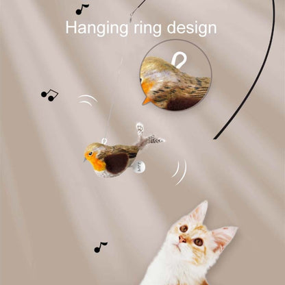 Pets Self-Exciting Simulation Hanging Sounding Plush Toys, Gray Orange, Blue, Green, Colorful, Black White, Red