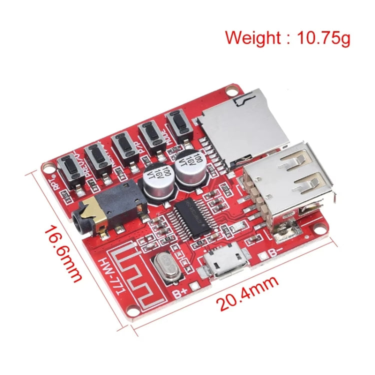 Bluetooth Decoder Board MP3 Lossless Car Speaker Amplifier Modification Bluetooth 4.1 Circuit Board, Bluetooth 4.1 Decoder Board (5 Keys)