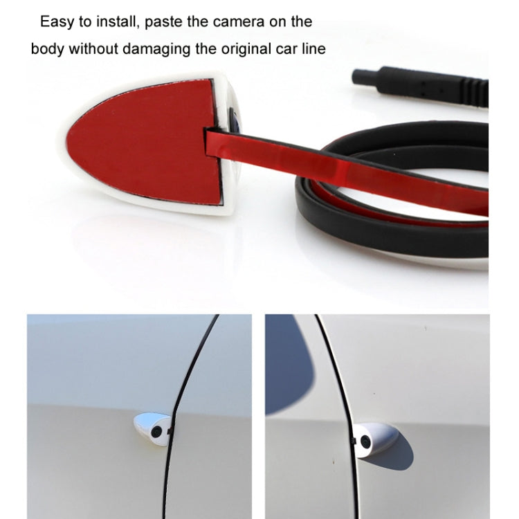 Punch-Free Car Imaging Side View Blind Spot Car Universal Night Vision Camera, AHD1080P Black, AHD1080P Silver, AHD1080P White, CVBS Black, CVBS Silver, CVBS White