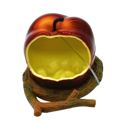 Parrot Spill-Proof Plastic Feeder Fruit Shape Bird Cage Food Cup, Apple, Orange, Pomegranate, Pumpkin, Corn