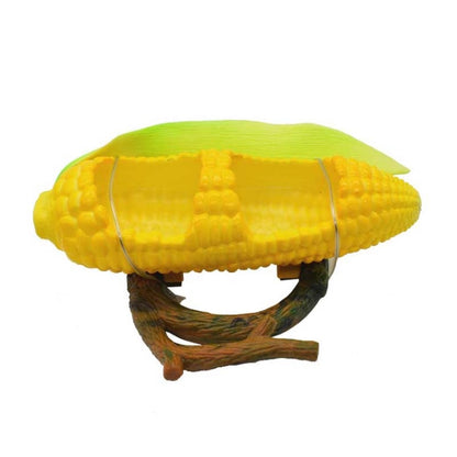 Parrot Spill-Proof Plastic Feeder Fruit Shape Bird Cage Food Cup, Apple, Orange, Pomegranate, Pumpkin, Corn