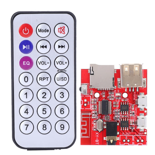 Bluetooth 4.1 MP3 Decoding Module Audio Receiver Board Lossless Car Speaker Amplifier Modified Circuit Board, Bluetooth 4.1 MP3 Decoding Module (With RC Red)