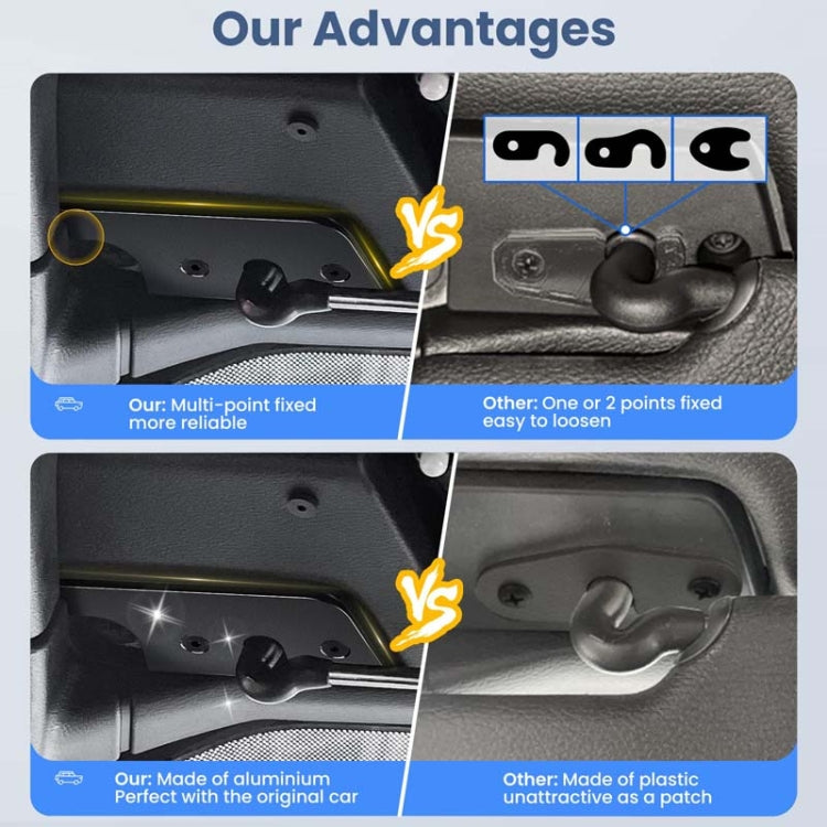 Car Sun Visor Repair Kit For Jeep Wrangler JK2018 / Wrangler 2018-2023 / Gladiator 2020-2023