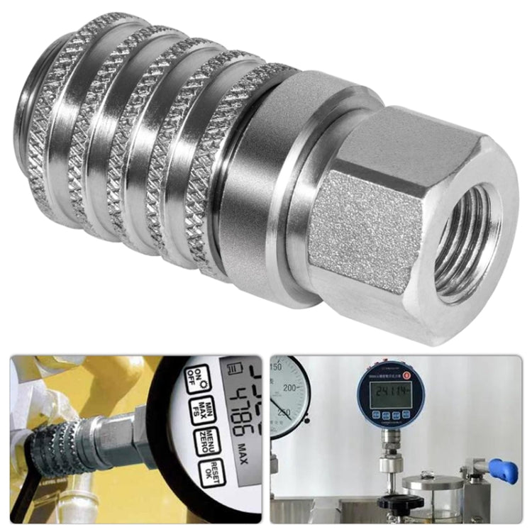 PD242 Series PD Steel Hydraulic Test Port And Diagnostic Equipment Quick Connect Coupler