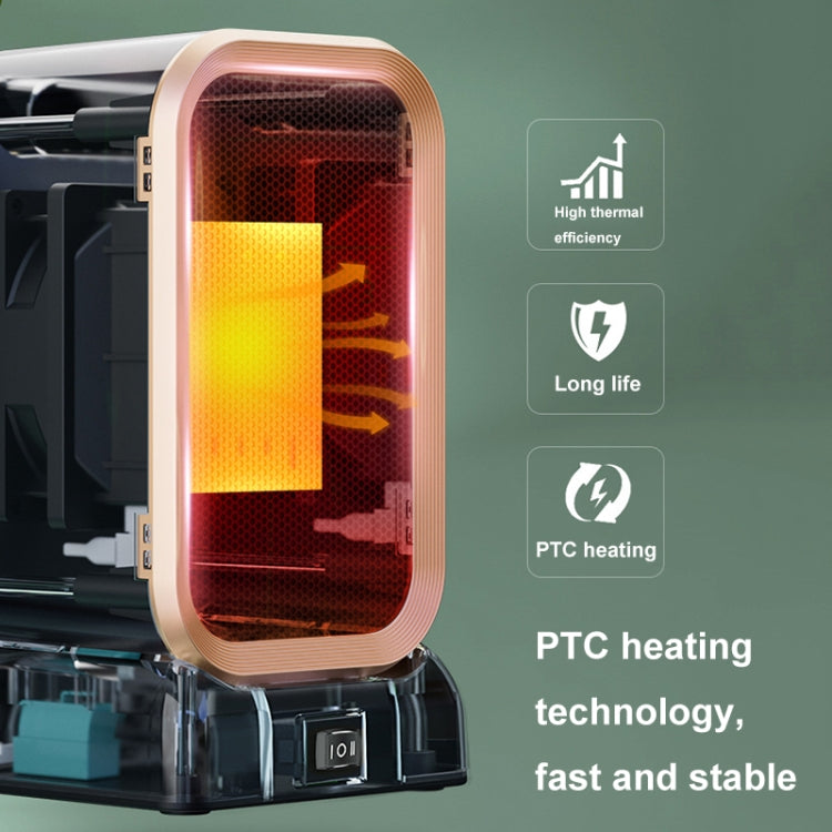 1000W High-power Household Heater Small Desktop Ceramic PTC Heating Heater, EU Plug, UK Plug, US Plug