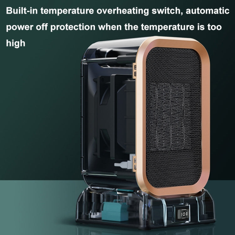 1000W High-power Household Heater Small Desktop Ceramic PTC Heating Heater, EU Plug, UK Plug, US Plug