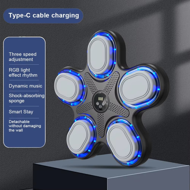 Smart Bluetooth Music Boxing Machine Reaction Training Equipment, With Half-finger Gloves, With Adult Gloves, With Children Gloves, With MMA Gloves