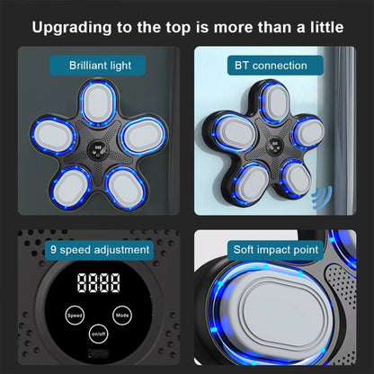 Smart Bluetooth Music Boxing Machine Reaction Training Equipment, With Half-finger Gloves, With Adult Gloves, With Children Gloves, With MMA Gloves
