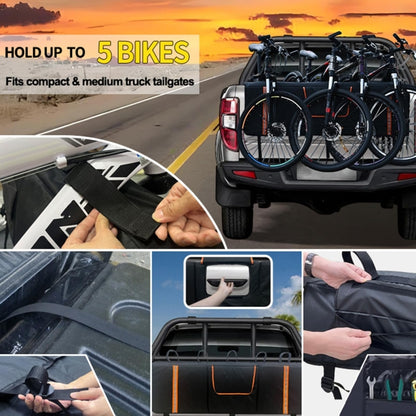 Pickup Truck Tailgate Bicycle Protection Cushion, 01 Black
