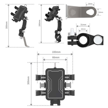 Bike Motorcycle Outdoor Riding Shockproof Cell Phone Navigation Bracket, DC2301A, MT2301