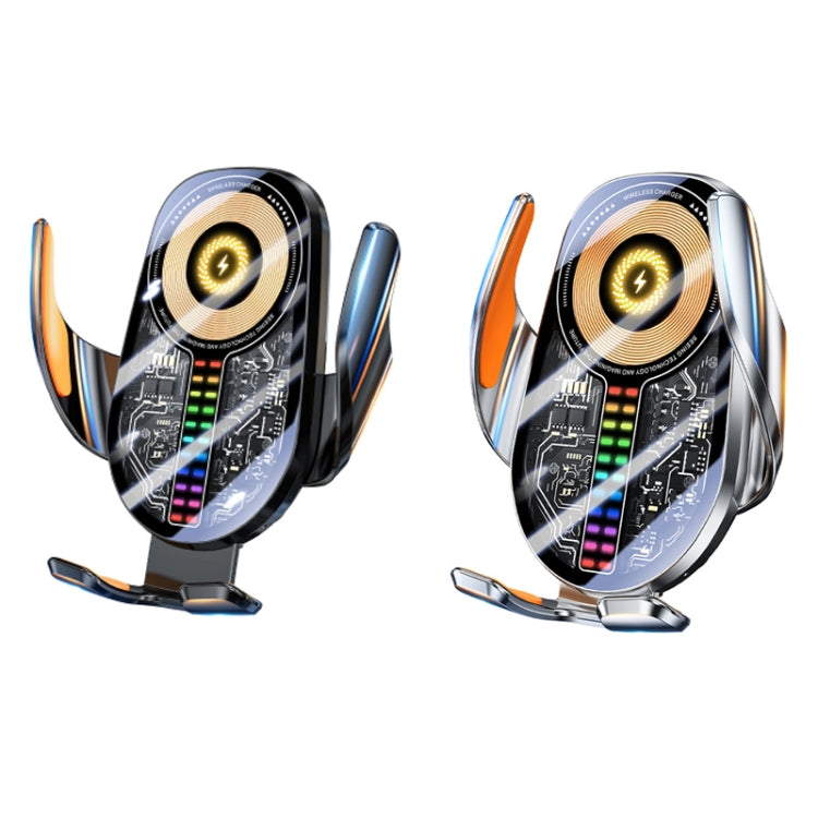 15W Car Sound Pickup Atmosphere Light Wireless Mobile Phone Charging Stand