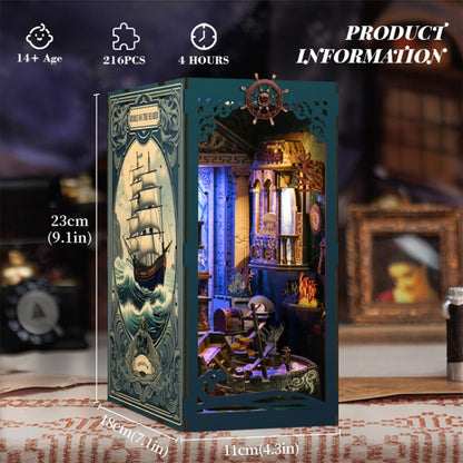 DIY Assembled LED Three-dimensional Undersea Fantasy Bookend Model Children Luminous Toy, Undersea Fantasy