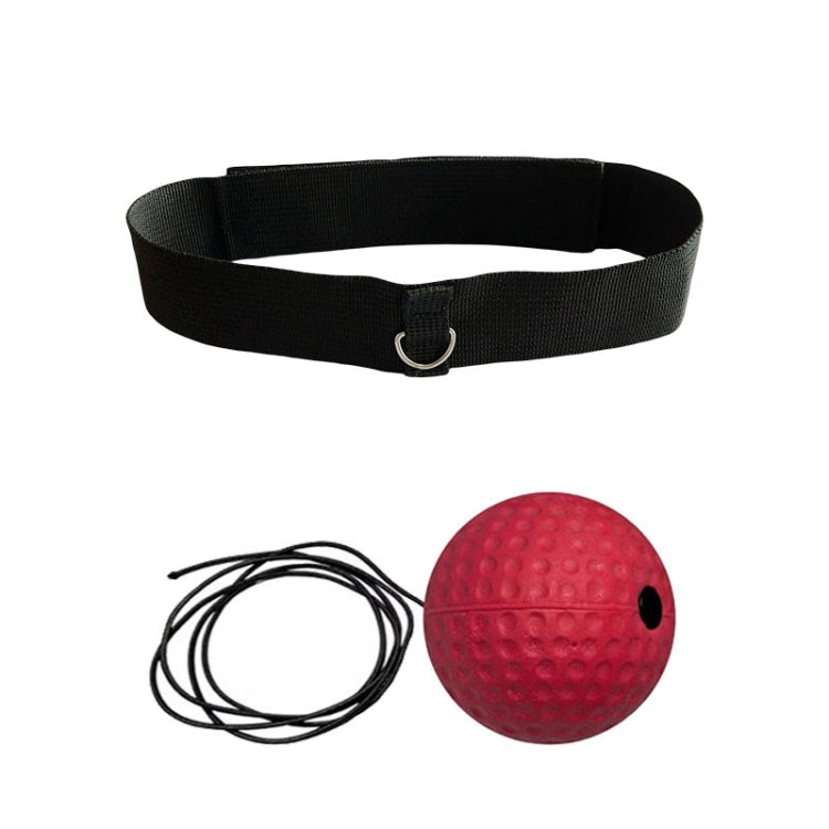 Boxing Reflex Training Ball Indoor Fitness Sports Recreation Combat Fighting With Headband Boxing Speed Ball, PU Ball Black, Rubber Ball Red, Tennis Ball Yellow