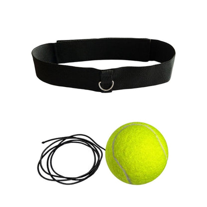 Boxing Reflex Training Ball Indoor Fitness Sports Recreation Combat Fighting With Headband Boxing Speed Ball, PU Ball Black, Rubber Ball Red, Tennis Ball Yellow